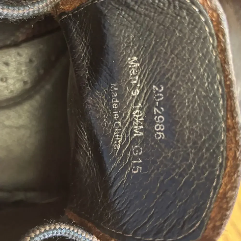 Johnston & Murphy 1850 Men's US 10.5 Dark Brown Leather Chukka Boots
